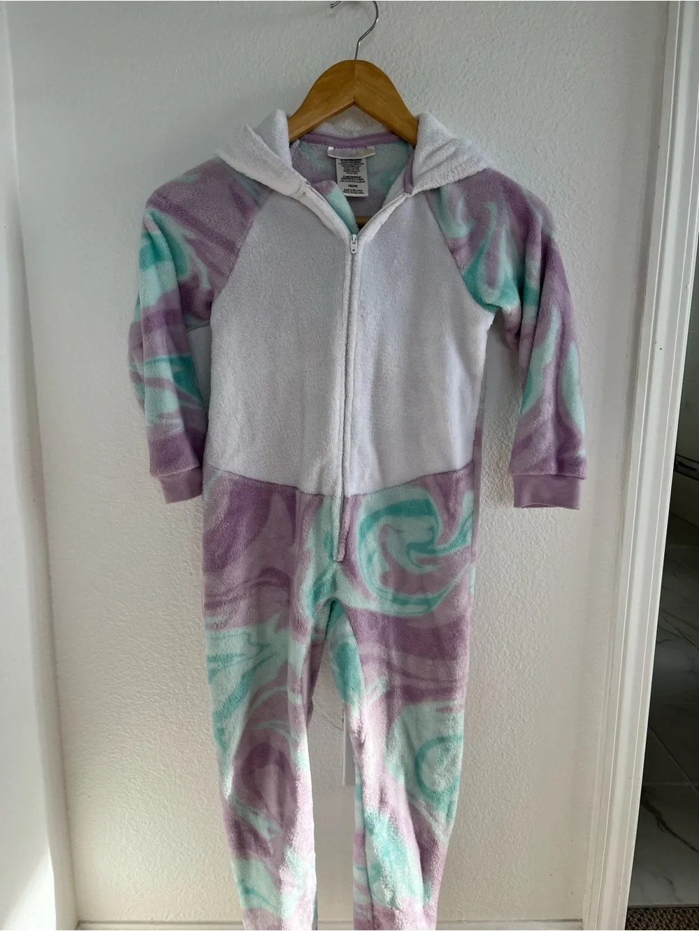 Saint Eve Kids Unicorn Onesie in Pastel Purple & Teal